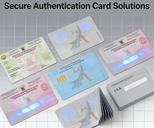 ID Card Security Features - Hologram, UV Light, Microtext, and Chip Integration Demonstration