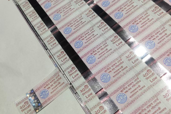 A flowchart showing the process of implementing a tax stamp program