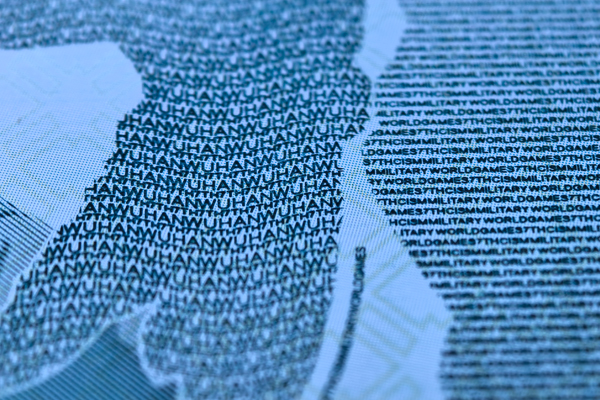 A showcase of different security material samples like polycarbonate and security paper