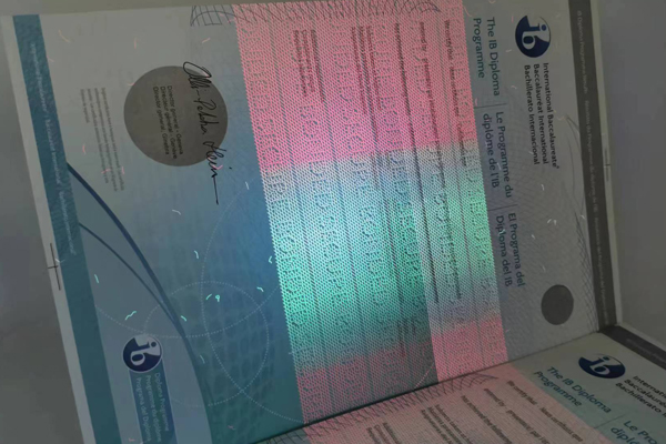 A collection of secure certificates showing different anti-counterfeiting features.