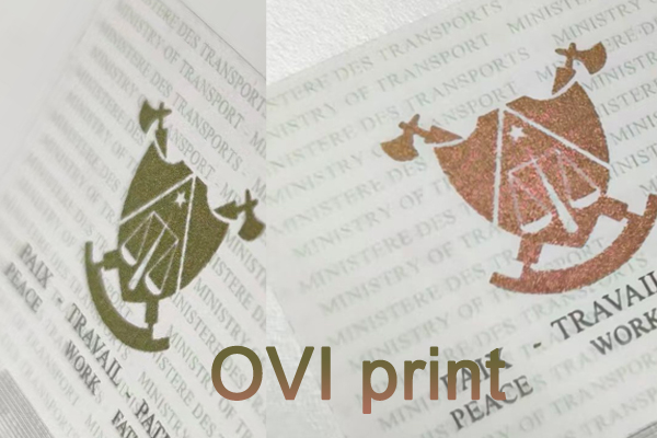 Color-shifting OVI ink on a document seal