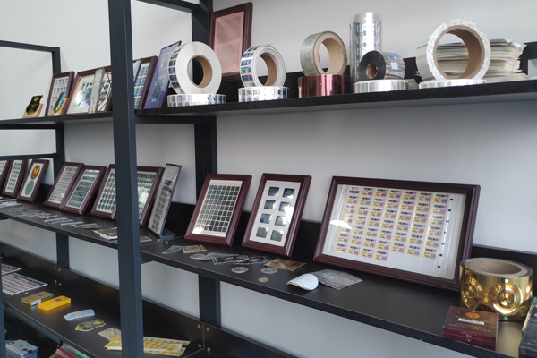 An illustration showing laser beams creating a hologram master